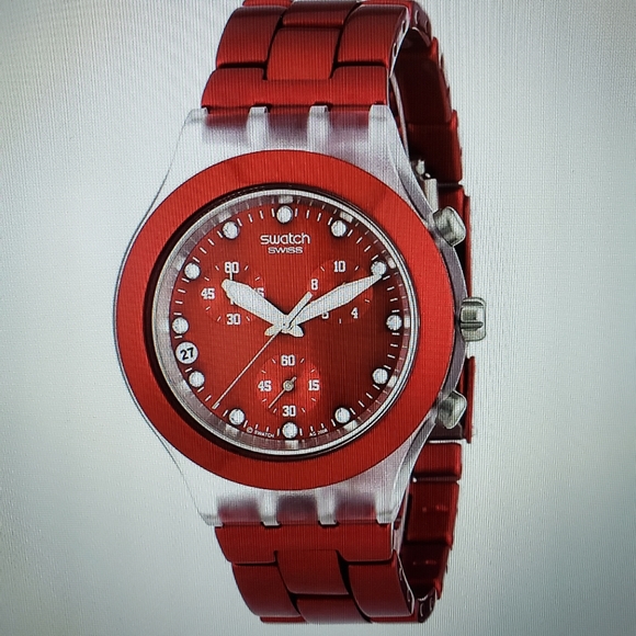 Swatch Irony Diaphane Full Blooded Sunset watch - Picture 1 of 5